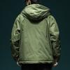 Mens Oversized Down Jacket Winter Warm Hooded Parka With Multiple Pockets Lightweight Outdoor Wear