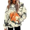 Women's Casual Fashion Print Long Sleeve Pullover Hoodies Sweatshirts
