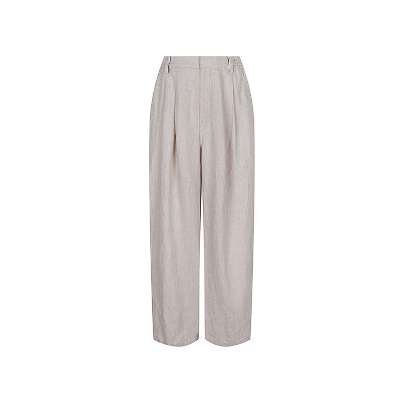 LESS 2025 Summer Linen Wide-Leg Pants