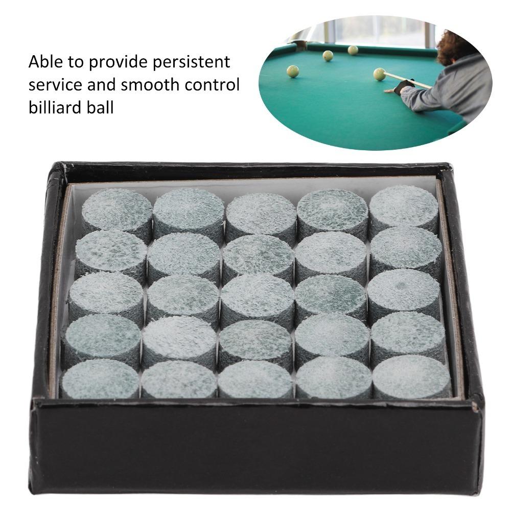 

50 Pcs Leather Pool Cue Tips 10mm Leather Cue Tips Billiard accessories Billiard Cue Tips Training