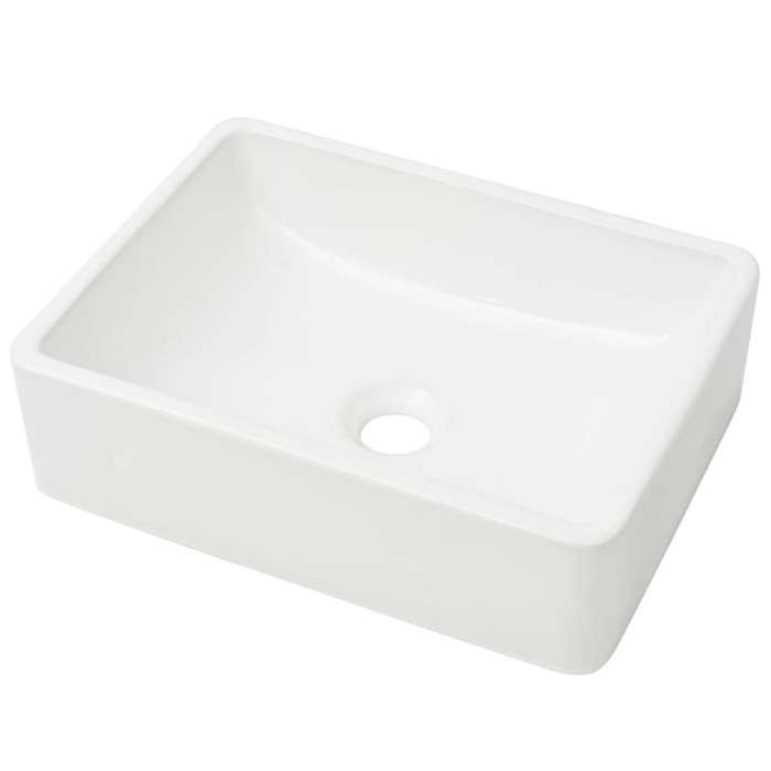 VidaXL Ceramic Sink Hand Basin Vanity Sink for Bathroom Toilet 142339