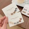 Exquisite Cute Cat Stud Earring for Women Sweet Girls Resin Small Earrings Set Korean Fashion Jewelry Accessories Gifts