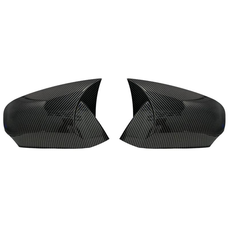 

2 Pieces Mirror Covers Caps RearView Case Gloss Black For Renault Fluance için 2010-2016 New Bat Style High Quality Abs Plastic