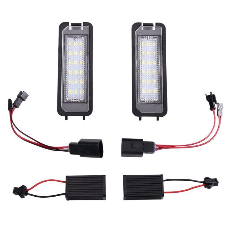 A82M-LED License Plate Light For For VW Golf MK4 MK5 MK6 Passat CC EOS Polo Scirocco Number Plate Illumination