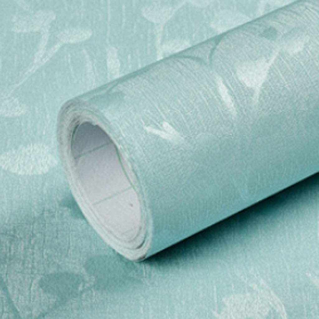 3D Embossed Branches and Leaves Self-adhesive Wallpaper Waterproof Durable Pastoral Style Peel & Stick Contact Paper for Walls