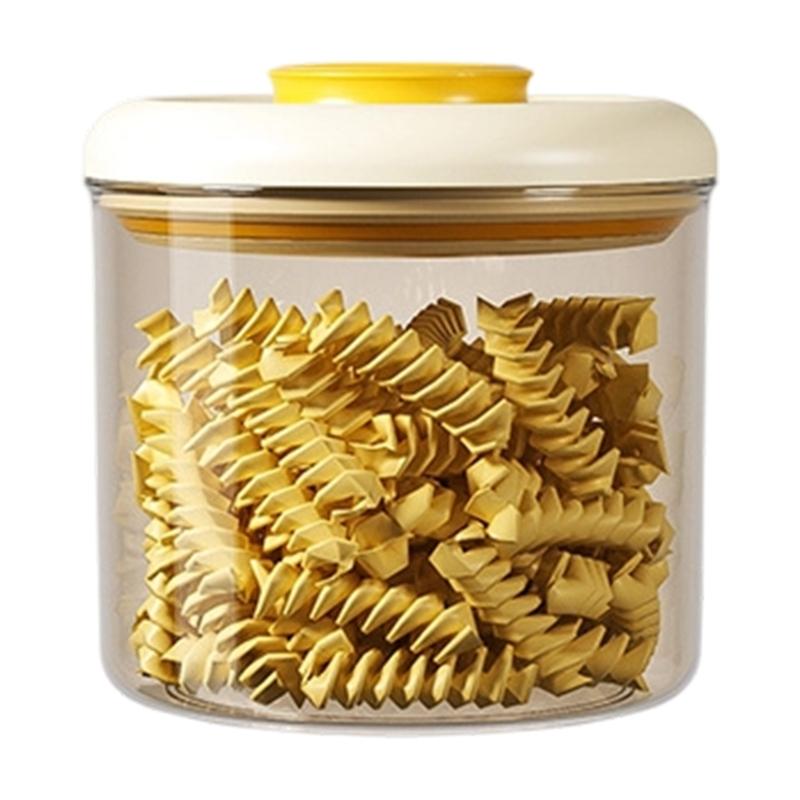 Stackable Kitchen Storage Container Press Lid Vacuum Seal Technology Space Efficient Designs for Food Preservation