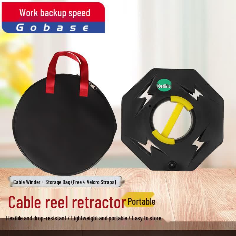 Cable Winder Reel with Storage Bag
