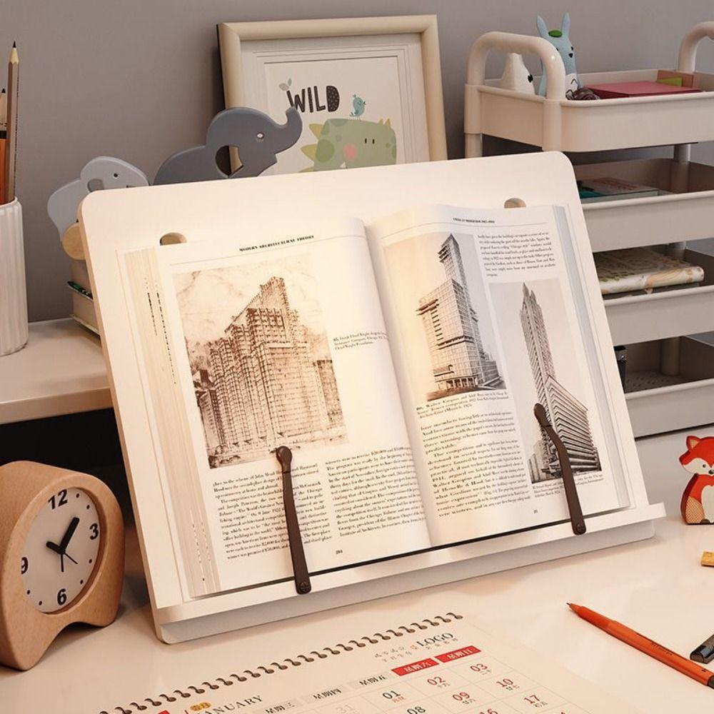Multi-Position Book Holder Tray Foldable Cookbook Bracket Creative Reading Rest Tablet  Computer
