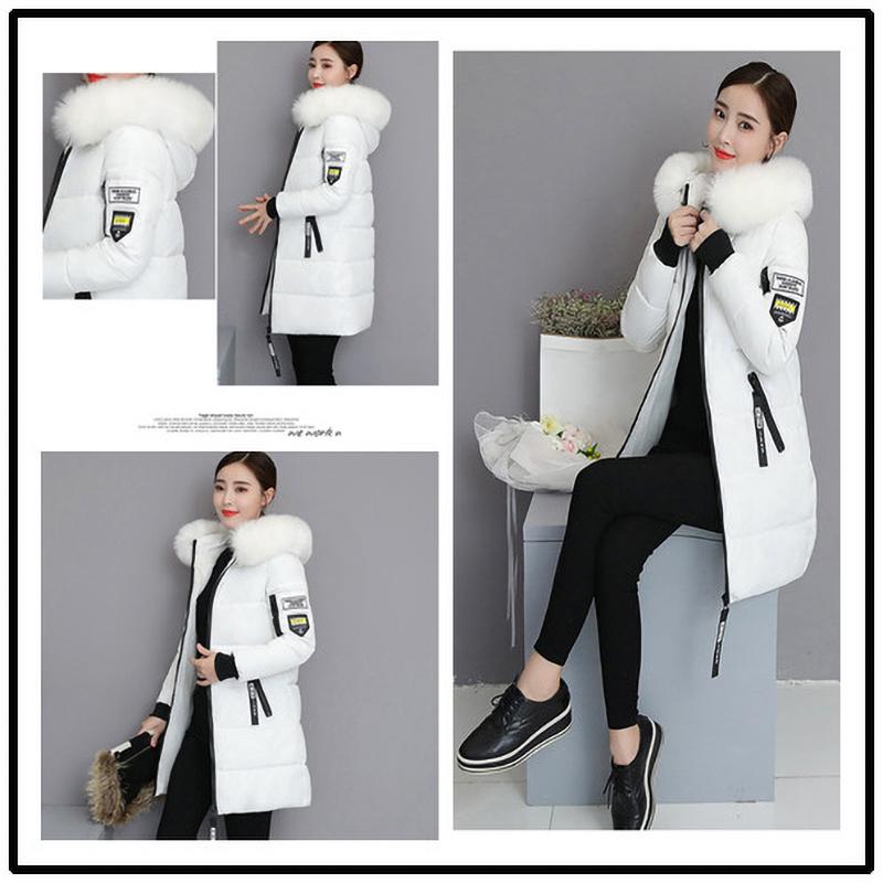 Parkas Women Long Padded Jackets Hoodie Coats Elegant Loose Casual