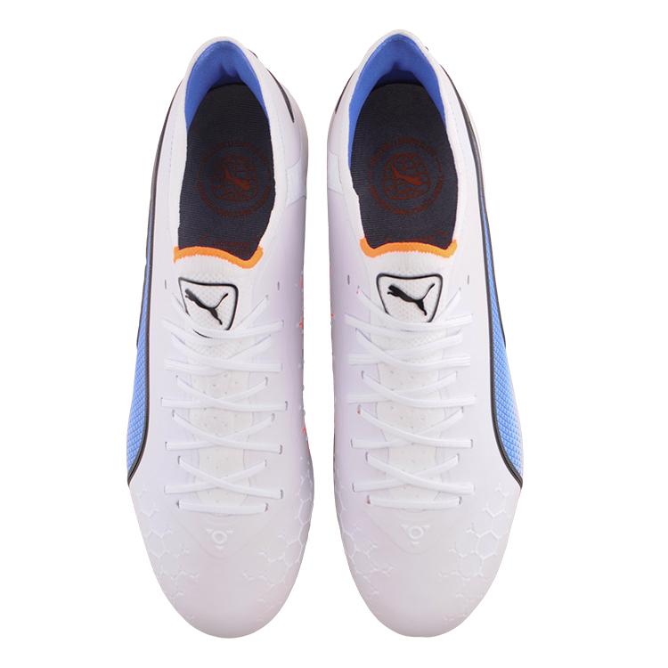 Puma King Ultimate FG AG 'White Blue Glimmer' 107097-01