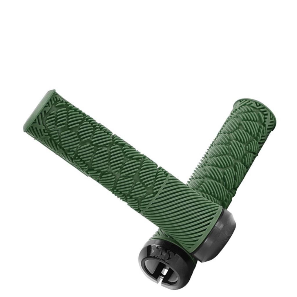 Bike Handlebar Grips Single Lock Non Slip Fits 22.2mm Handle for Mountain Commuter Folding Bikes Black