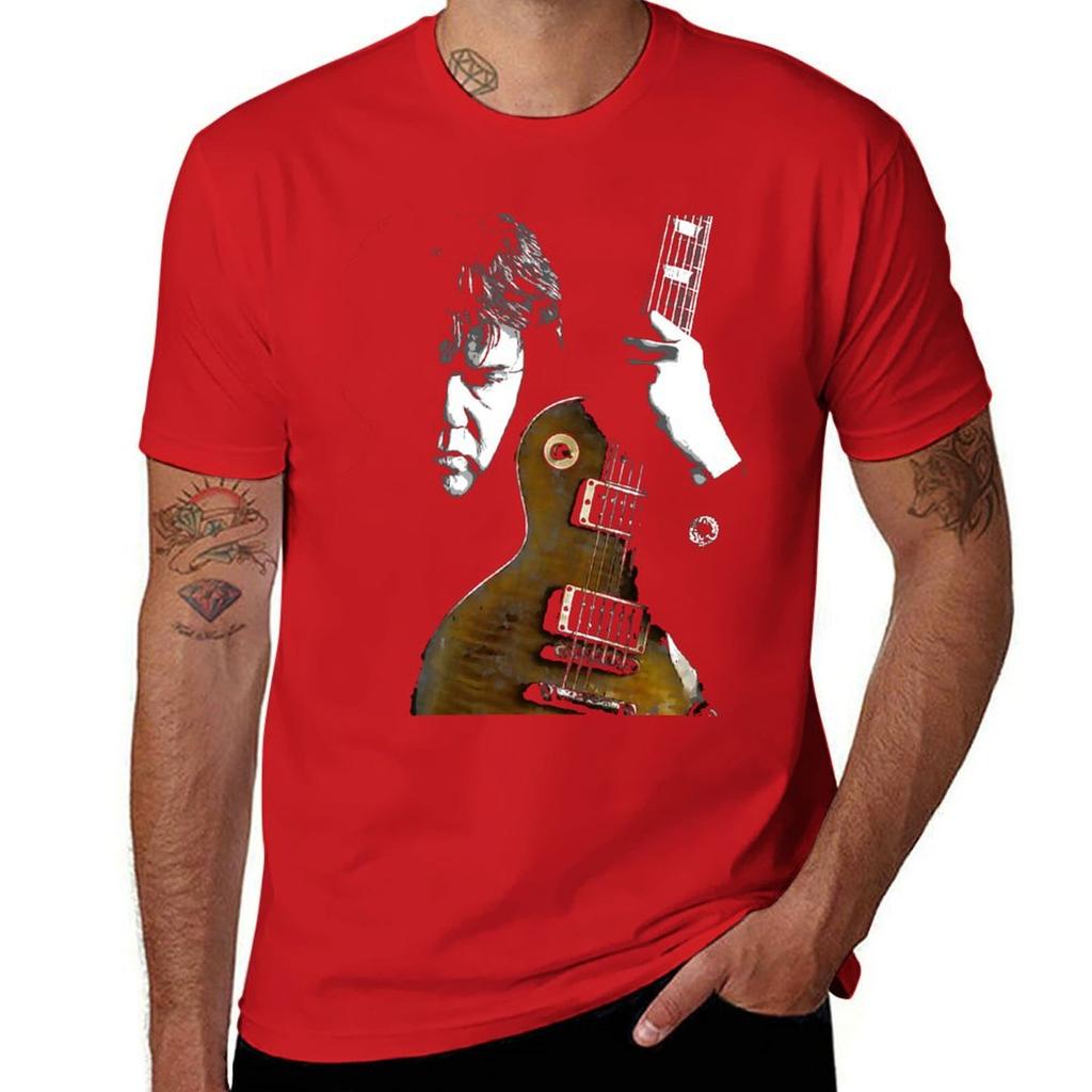 T-shirt Gary Moore Oversize Ragazzo Bianchi Anime Top Estivi Felpe Unisex