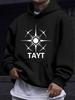 American And European Style Unisex Autumn Winter Print Hoodie Long Sleeve Sweatshirt, TAYT Sunshine Ray Print Hooded Sweatshirt, Minimalist Ray Lines