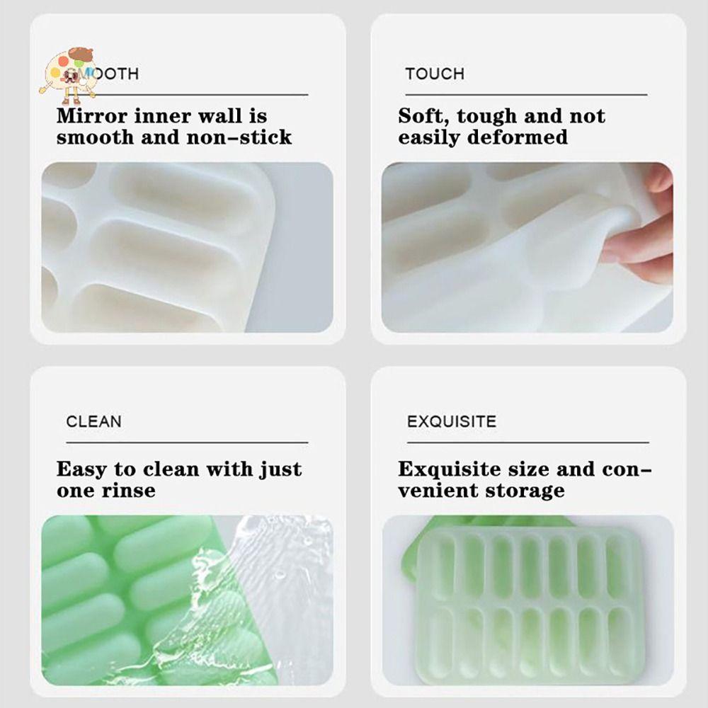 Kitchen Sausage Maker Mould Silicone Mold DIY Non-Stick 14 Form With Lid Making Sausage Mold Hot Dog Making Mould Cooking Tools