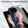 Pentru Samsung Galaxy Z Fold 4 3 2 5g Husă din piele din sticlă din față Husă cu suport cu suport pentru Samsung Z Fold 4 Husă cu protecție completă