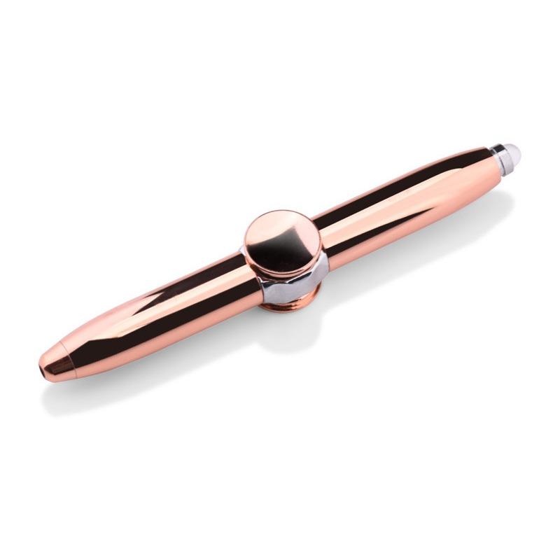 Çok Fonksiyonlu Dekompresyon Parmak Döndürme Işıklı Jiroskop Kalem Oyuncak Fidgets Spinner LED Işıklı Tükenmez Kalem Metal Jiroskop Kalem Hediye