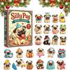 2026 Animal Christmas Advent Calendar, 24-Day Holiday Blind Box Countdown Gift Set for Kids, Collectible Animal Figures Xmas Party Favor