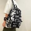 Schulrucksack Trendmarke Rucksack Herren Ins Trendig Cool Große Kapazität Graffiti Rucksack Herren Freizeit College Student Campus Schulrucksack