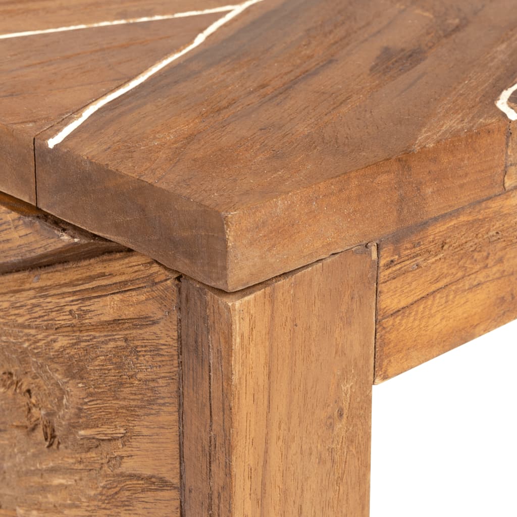 TV Stand 110 x 60 x 38 cm Solid Teak Wood