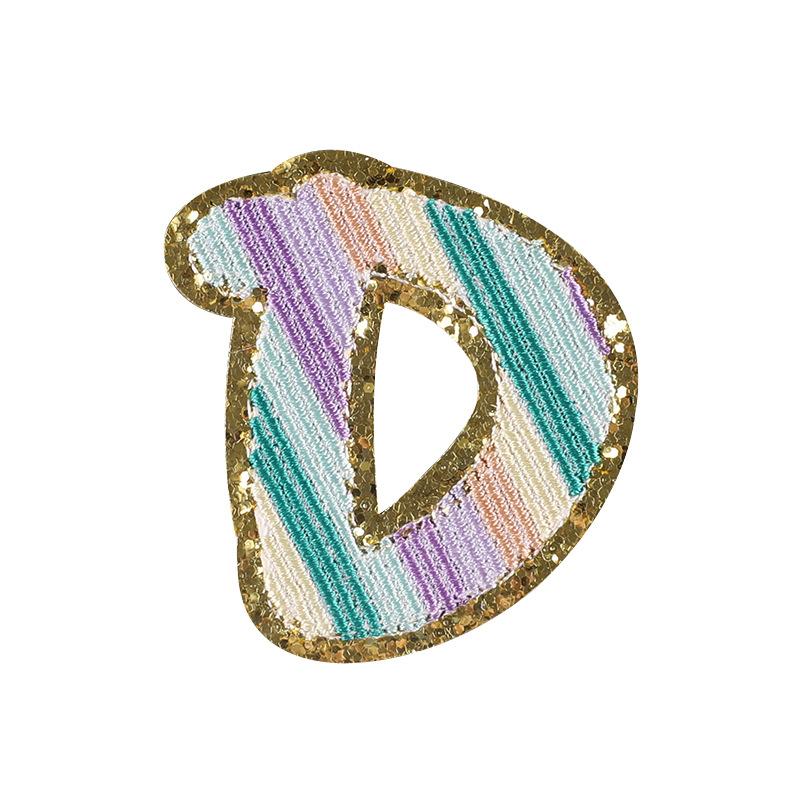 Embroidery label Color English letters Phnom Penh Grit badge Cloth label Clothing accessories Embroidery cloth sticker
