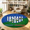 Round Rug Custom NameWest Bromwich Albion FC Pattern Non Slip Carpet Home Floor Decor