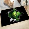 Grinch Through Wall Carpet Rug Soft Washable Antislip Home Living Room Sofa Mats Personalized Christmas Rug