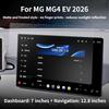 Matte gehärtete Glasfolie für MG MG4 EV 2026 LCD-Navigation 12,8 Zoll Media-Touch-Display Bildschirmschutzfolie Autozubehör