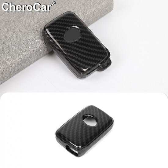 ABS Carbon Fiber Car Key Fob Protect Cover Case Trim for 4Runner LIMITED 2010-20