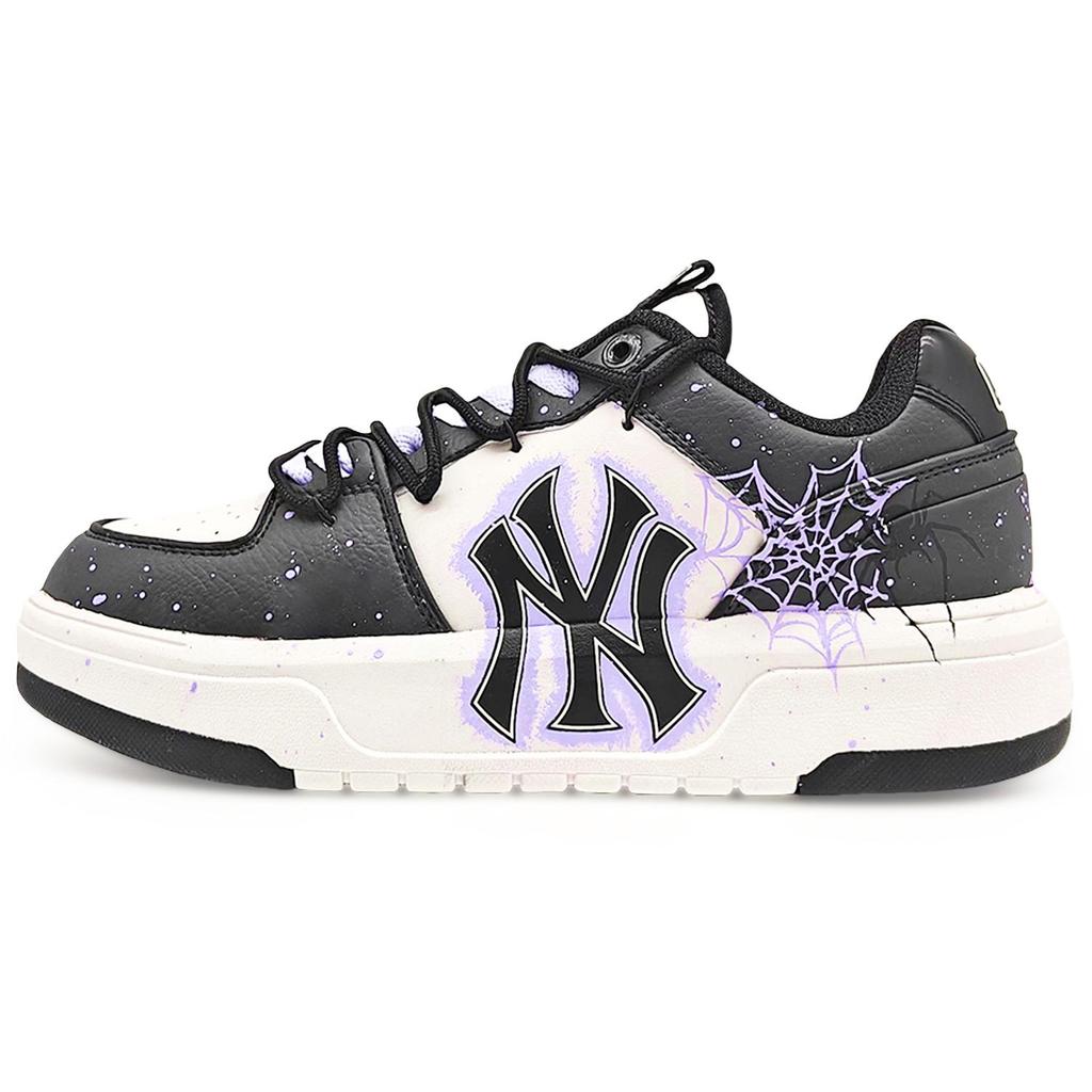 MLB Chunky Liner EIGHT% Unsleepy Abrasion Resistant Low top Skateboard Shoes Unisex Black Purple 3ASXCA12N-50WHS(Team131-2)