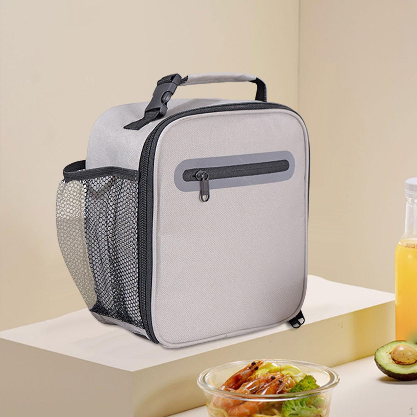 

Сумка для пикника Портативная сумка для хранения еды в тренажерном зале на открытом воздухе серый