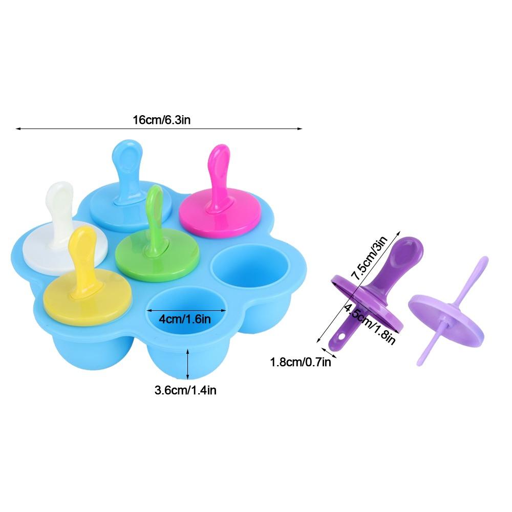 Non Stick Silicone Ice Cream Molds Reusable Silicone Ice Cream Making Mold DIY Mold DIY Making синий