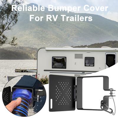 RV 4x4 Bumper End Cap with Ventilation Holes Durable Construction Universal Fit Heavy-duty Sewer Hose Bumper Cap