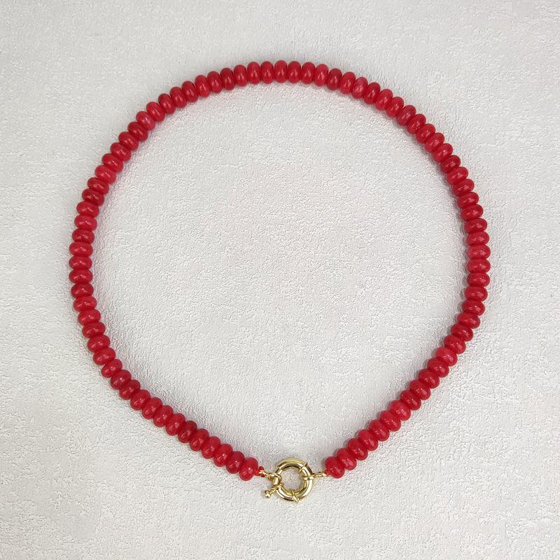 Bohemian Natural Crystal Women s Necklace with Abacus Beads