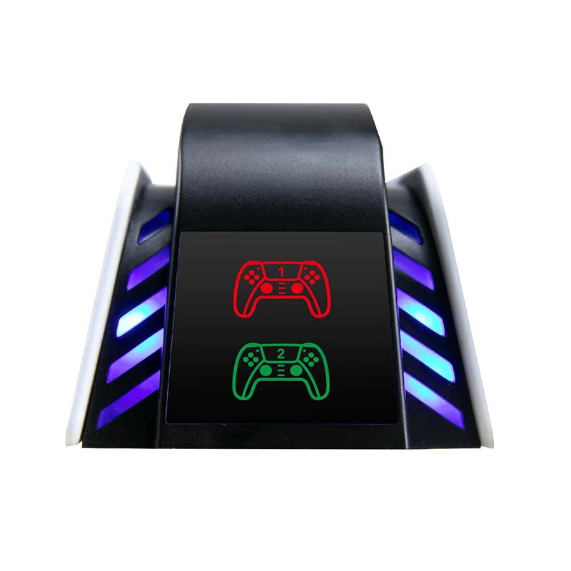 PS5 Controller Charger Stand, YH54 Dual Charging Dock for PlayStation 5 Controllers with LED Indicator