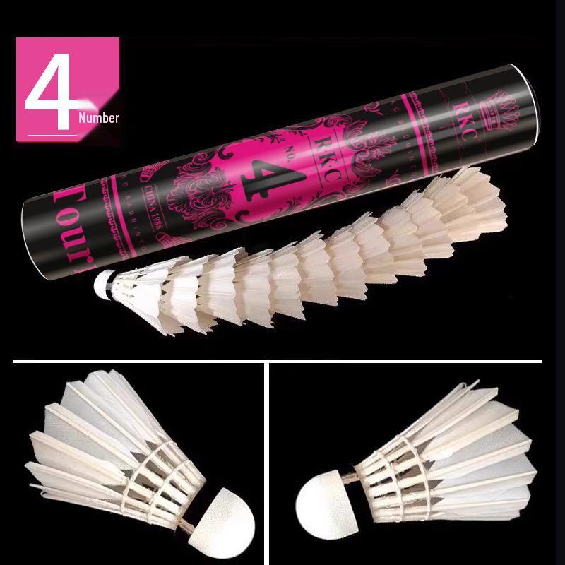 RKC Professional Indoor/Outdoor Windproof Badminton Racket with Durable Duck Feathers