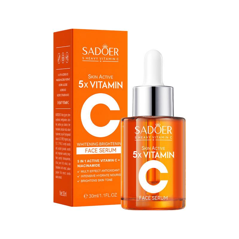 SADOER Vitamin C Whitening Face Serum for Facial Moisturizing Anti Wrinkles Anti-aging Facial Essence Skin Care Products