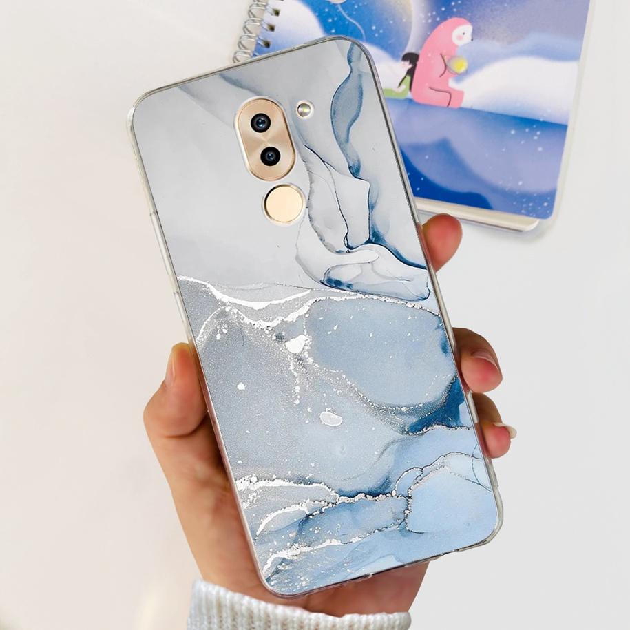 For Honor 6X Case BLN-AL10 BLL-L22 BLN-L21 Cover Fashion Flower Clear Silicone Soft Funda For Huawei Mate 9 Lite GR5 2017 Bumper