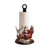 Wooden Base Santa Claus Towel Stand Acrylic Roll Paper Towel Holder Tissue Stand  Dining Table