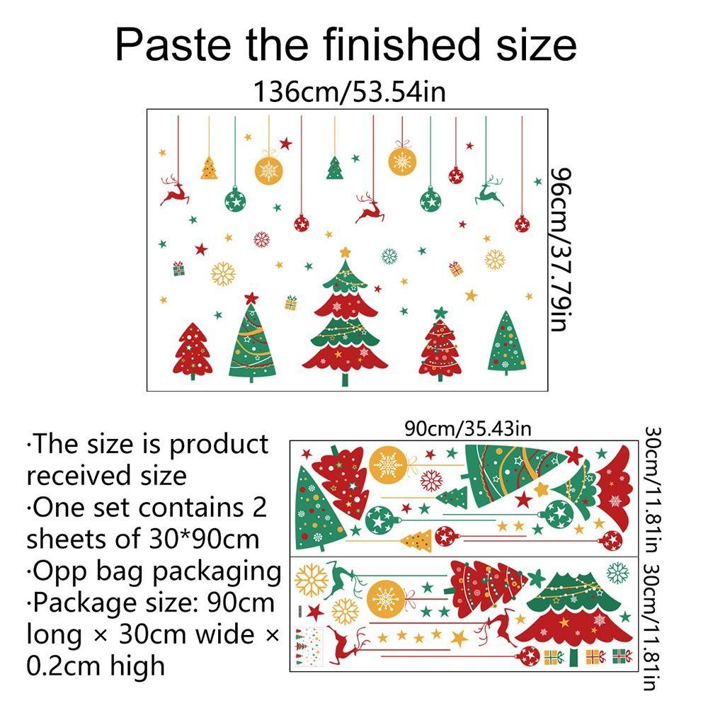 Decor Decorations For Home Christmas Window Stickers Kids Room Wall Decals Christmas Wall Sticker