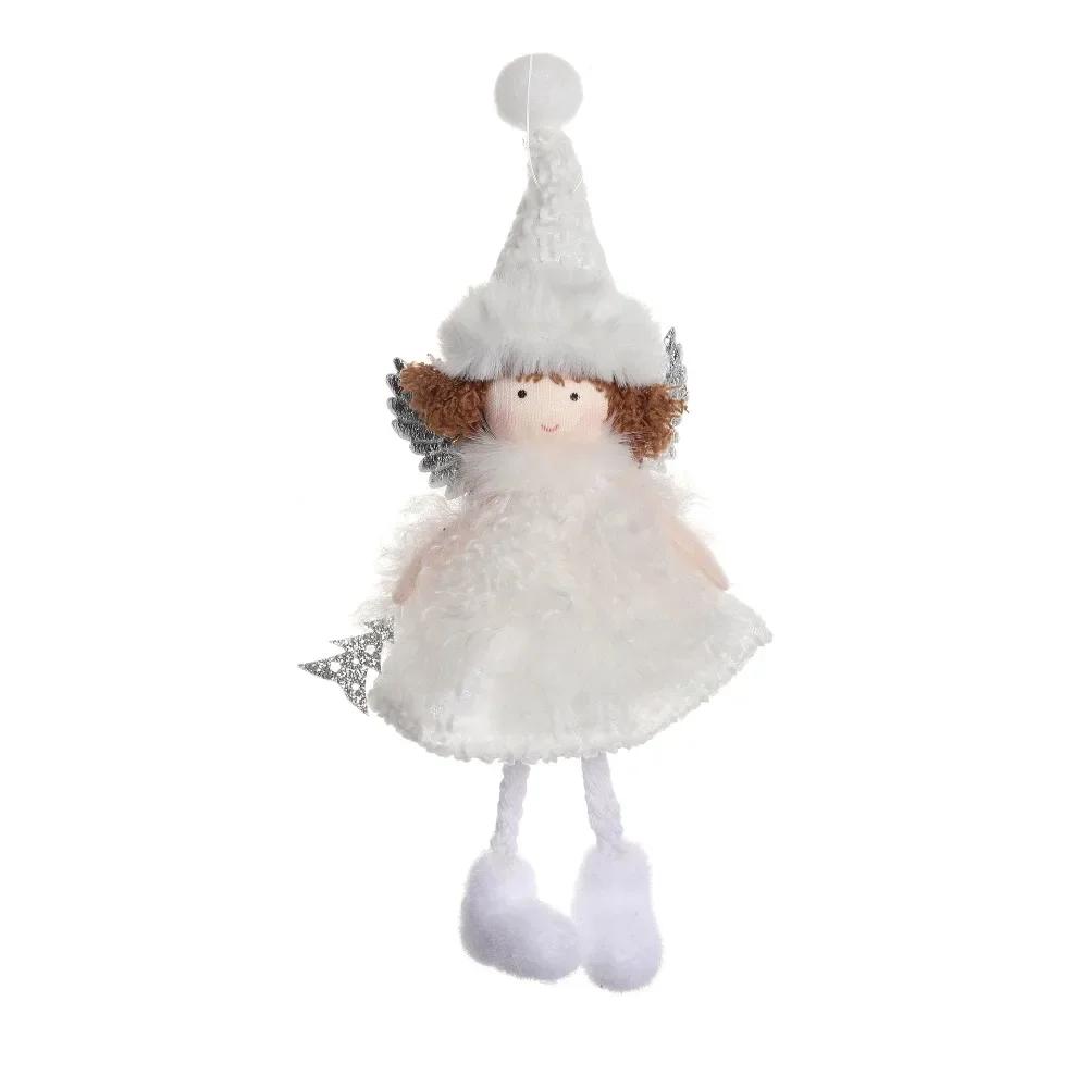 Cute Plush Angel Doll Christmas Tree Ornament Holiday Home Decor Gift For Kids