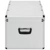 Storage Case Set 3 Pieces Silver Aluminum