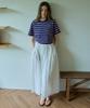 Opeundoeoseutyudio Resort Shirred Cotton Long Skirt Ivory