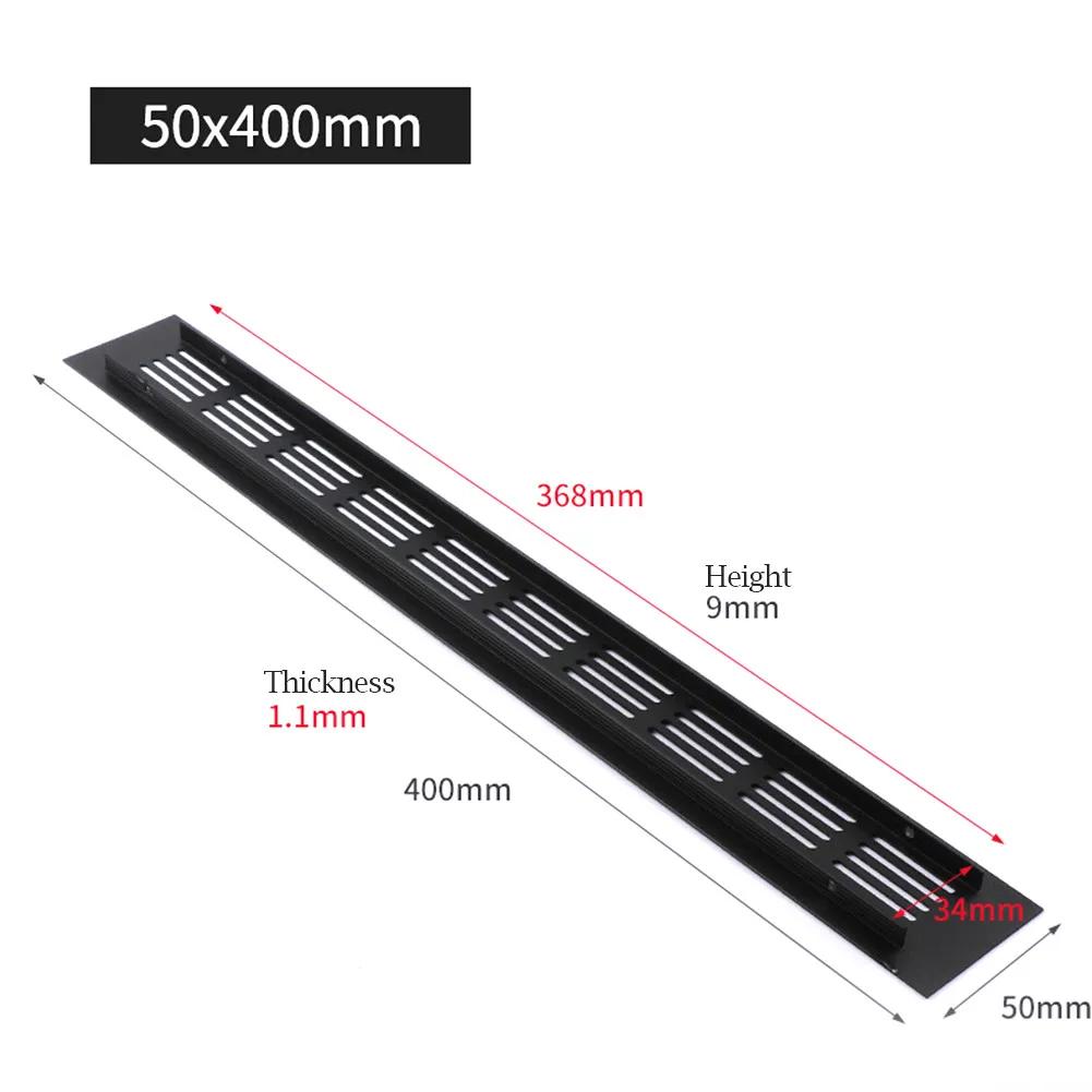 Zubehör Lüftungsgitter Wandersatz Lüftungsabdeckung Schrank 50*150-400mm Aluminium Multifunktional