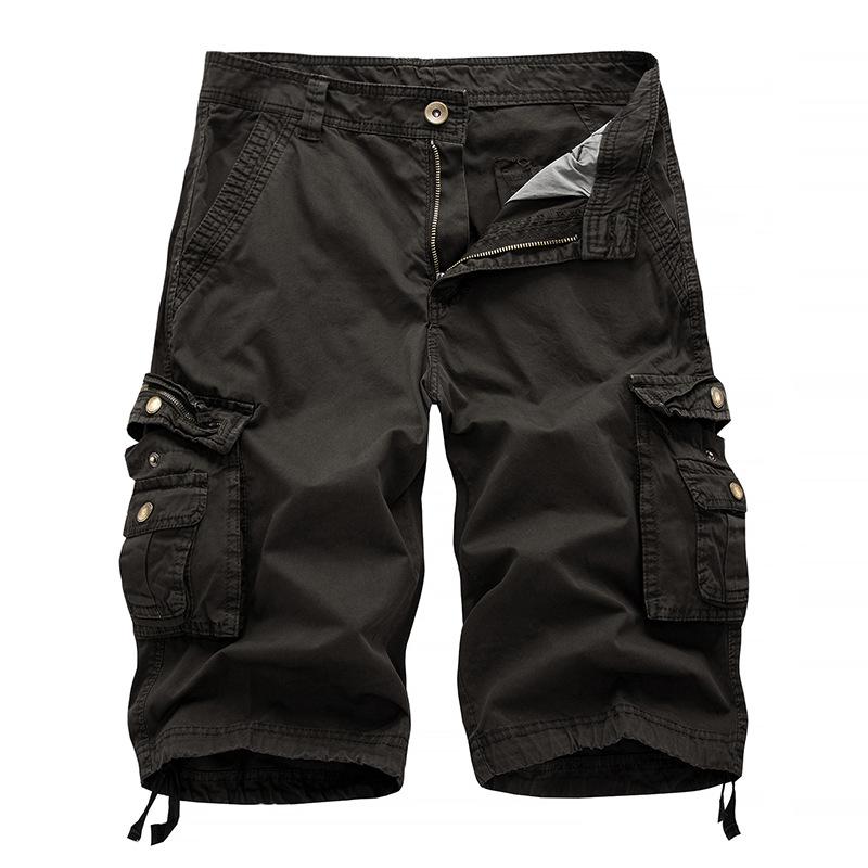 2025 Men's Multi-Pocket Cargo Camouflage Mid-Length Shorts for Casual and Sports Activities