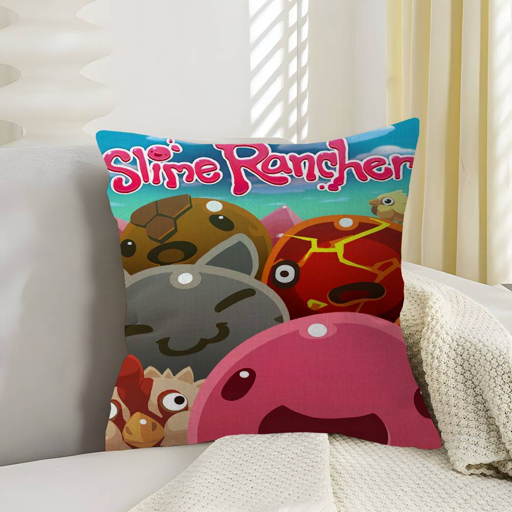Spiel S-Slime Rancher Kissen Geschenk Heim Büro Dekoration Schlafzimmer Sofa Auto Kissenbezug Hülle 45x45