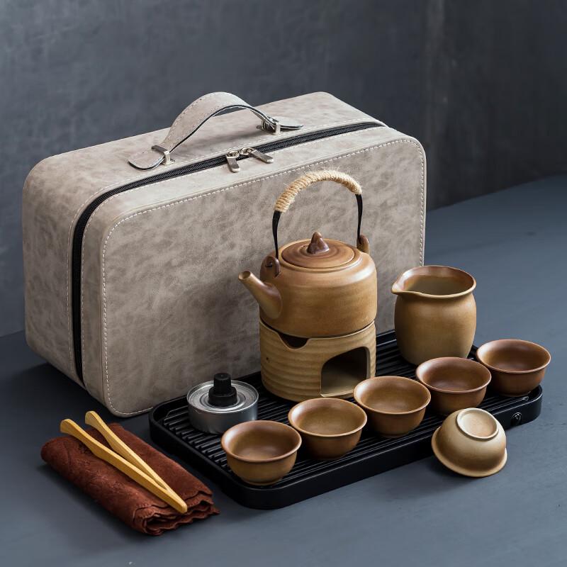 Naijiang Coarse Pottery Portable Travel Tea Set