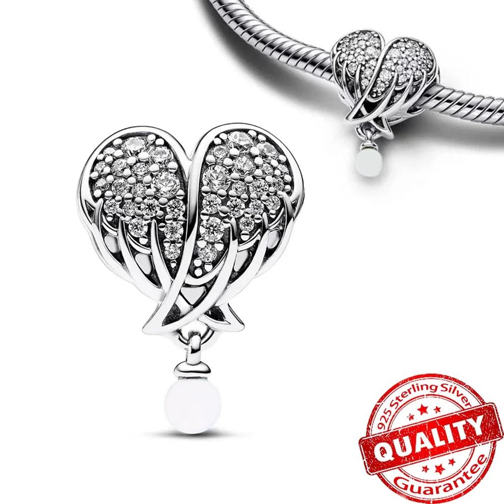 Autentyczny Miedziany Charms Błyszcząca Gwiazda Księżyc i Słońce Wisiorek Pasuje do Oryginalnych Bransoletek DIY Naszyjnik Damski Biżuteria Prezent