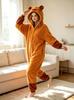 Unisex Einteiler Capybara Kigurumi Erwachsene Fleece Anime Schlafanzug Hausanzug Weihnachten Halloween Cosplay Kostüm Overall