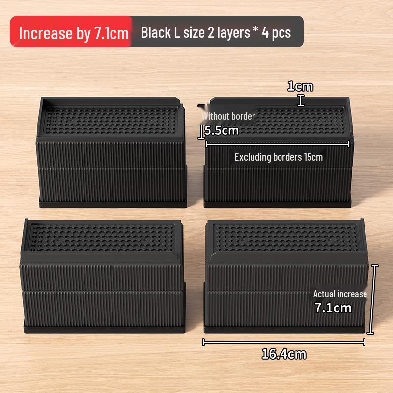 Universal Furniture Heightening Pads: Nail-Free, Stable, Moisture-Proof for Tables & Chairs