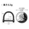 Carabiner Titanium Key Holder Stylish Key Clip Hook for Car Bicycle Motorcycle House Keys Present Gift 1 [FEGVE] (BK1S/Black + D-Ring/Black pc)